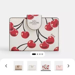 Coach Cherry Print Wallet